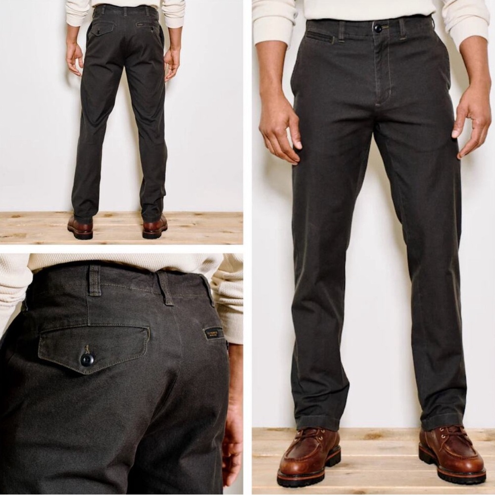 Filson Draftsman Canvas Pants Trim Fit Chinos Outdoor size 38x32 dark navy